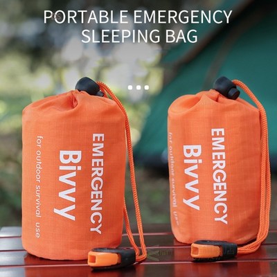 Portable Emergency Sleeping Bag Blanket Storage Bags Plastic