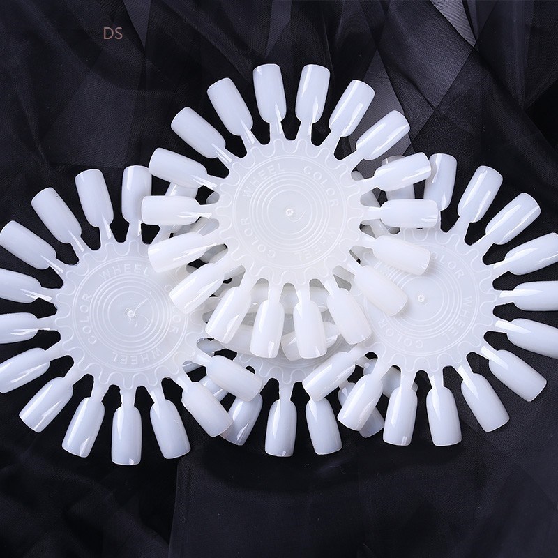 18 Wheel Nail Art Fake Nails Tips Gel Varnish Color Card Pra