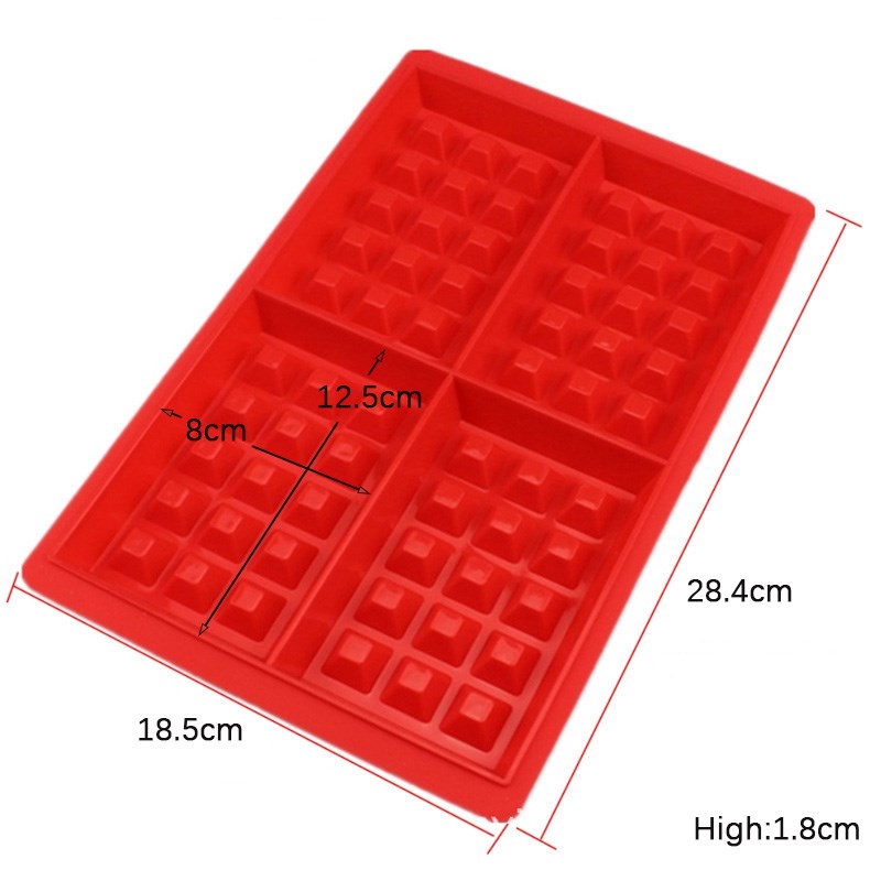 Food Grade Silicone Waffle Mold DIY Waffle Chocolate Baking