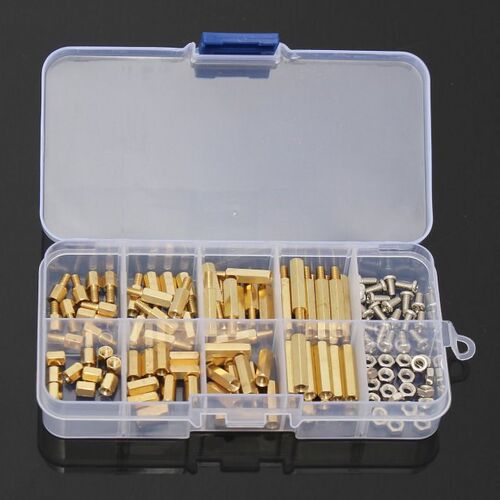 120pcs M3 Male Female Brass Hex Column Standoff Support Spac
