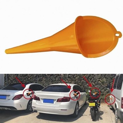 Motorcycle Car Long Mouth Funnel Plastic Refueling Oil Liqui