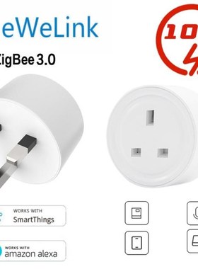 UK 10A ZigBee Smart Plug Adaptor Voice Control Outlet Socket