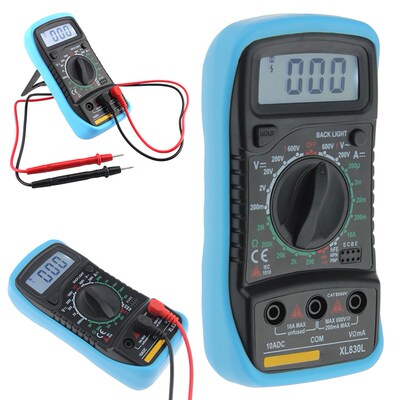 XL830L Handheld Digital Multimeter LCD Portable AC/DC Ammete