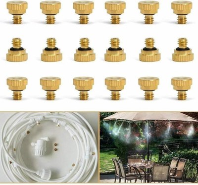 Brass Atomization Water Nozzle Misting 适用于 Cooling System