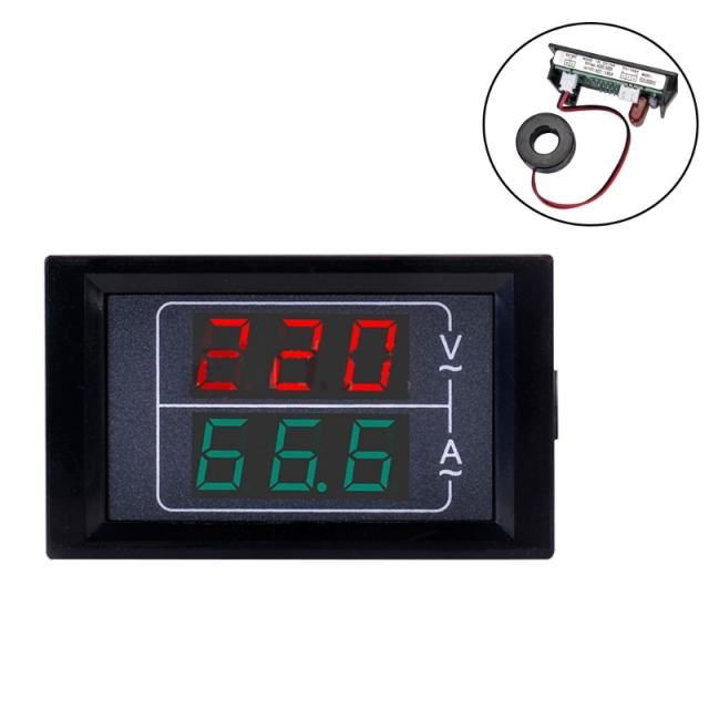 Digital Voltmeter Ammeter AC50-500Amp Voltage Current Volt A