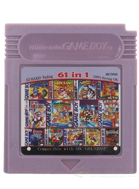 For  GBC Video Game Cartridge Console Card 61 in 1 Compilati