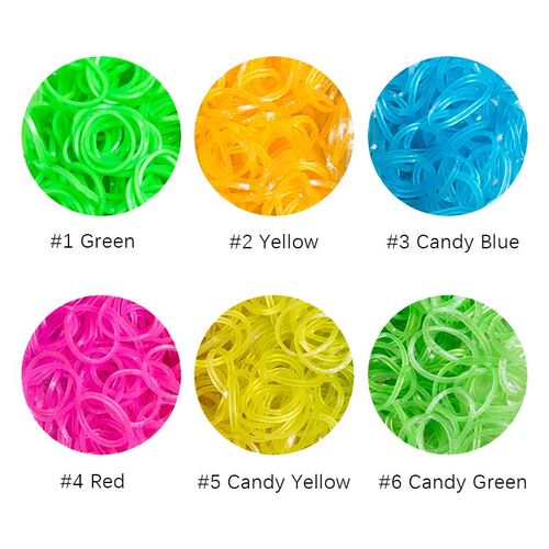 1800pc DIY  Rubber Loom Bands Set Kid DIY Bracelet Silicone