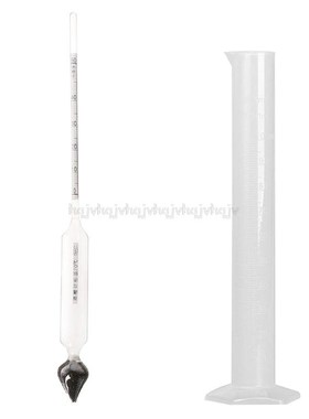 Hydrometer Tester measuring bottle Set Tools Alcoholmeter Al