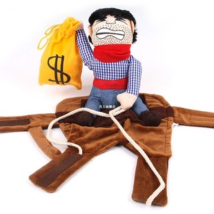 Pet Cat Cowboy Rider Dog Costume Dogs Clothes Knight Style w