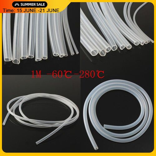 1 Meter Food Grade Transparent Silicone Tube Soft Rubber Hos
