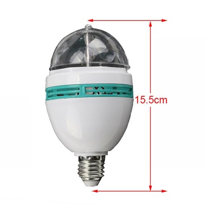 B27 Bayonet / E27 Screw 3W RGB Lamp LED Bulb Stage Bulb Disc