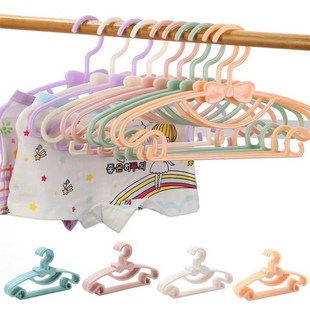 10pcs Kids Clothes Hanger Racks Portable Plastic Hangers Win