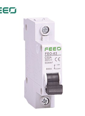 1P 6A/10A/16A/20A/25A/32A/40A/50A/63A DC 250V Circuit breake