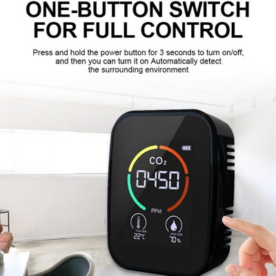 Digital 5in1 CO2 Meter Air Quality Monitor CO2 Sensor Detect