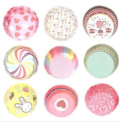 100Pcs Rainbow Cupcake Paper Liners Muffin Cases Cup Cake To