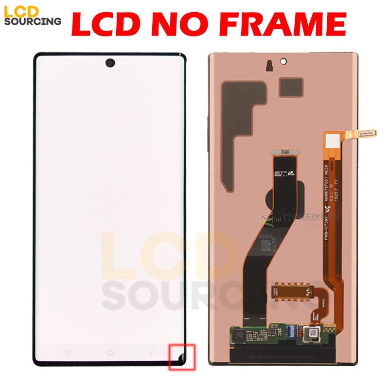 AMOLED LCD  Samsung Note 10 LCD Display N970F Touch Screen D