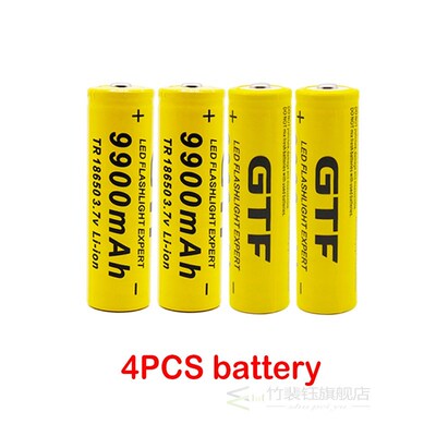 New 18650 battery 3.7V 9900mAh rechargeable lion batter