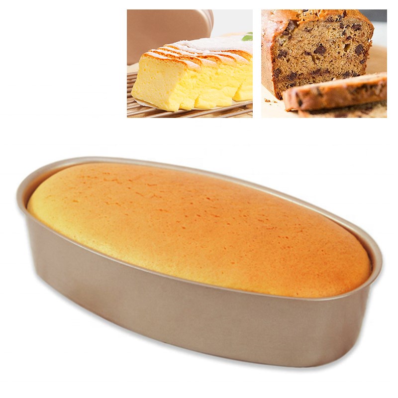 Carbon Steel Oval Shaped Bread Baking Dishes Non-stick Loaf