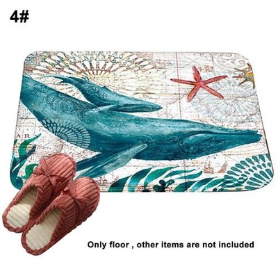 Turtle/Octopus/Sea Horse Printed Doormat Non-slip Floor Rug