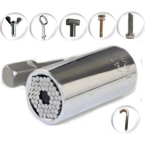 Gator Grip niversal Socket Wrench Power Drill Adapter 2 Piec