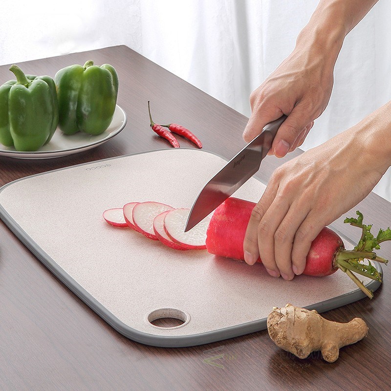 Cutting Board For Kitchen Natural Wheat Straw Chopping Board