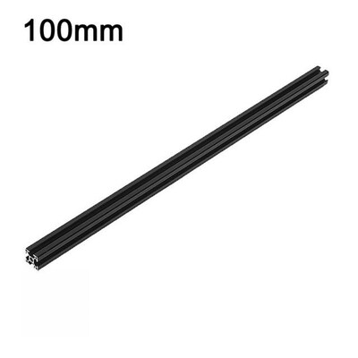 Black 100-550mm 2020 T-slot Aluminum Extrusions Aluminum Pro