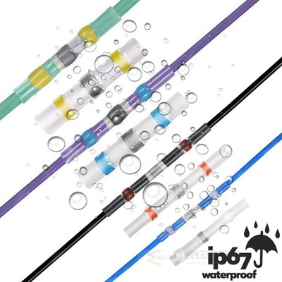 300/250Pcs Heat Shrink Butt Crimp Terminals Waterproof Solde