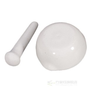 1Set 6ml Mini Porcelain Mortar and Pestle Mixing Grinding Bo