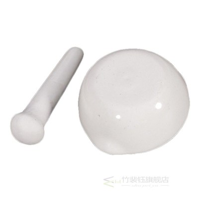 1Set 6ml Mini Porcelain Mortar and Pestle Mixing Grinding Bo