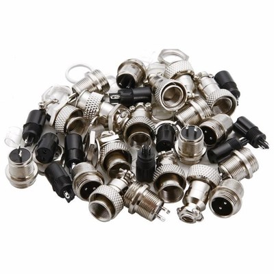 10 Set Electrical GX12 Aviation Plug Male + Female Socket Co