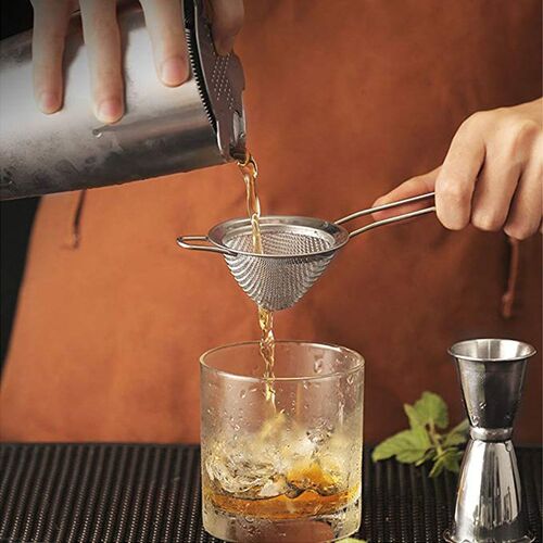 4 Sizes Stainless Steel Fine Mesh Cocktail Strainer Colander