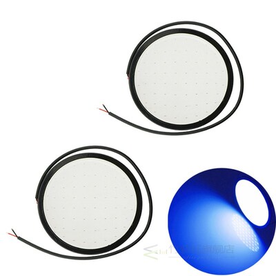 2Pcs High Power Round COB Daytime Running Lights 82mm Car LE