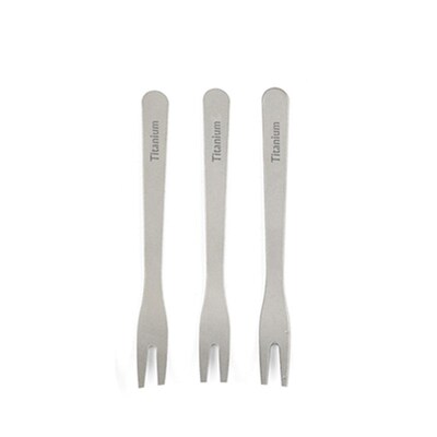 3PCS Titanium Toothpick Fruit k Self EDC Gadget for man woma