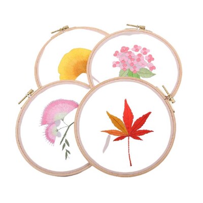 Embroidery diy material package Transparent handmade beginne
