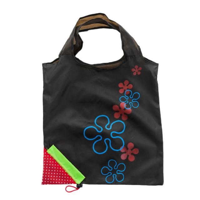 Cute Strawberry Design Foldable Polyester Shopping Bag Envir