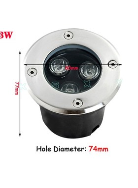 IP68 LED nderground light 1W 3W 5W 7W Waterproof Floor Lamp