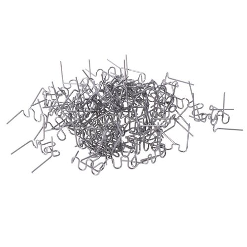 100 Pcs/Set Precut 0.8mm Wave Flat Hot Staples For Plastic S
