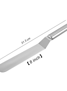6/8/10inch Shape Curved Cake Icing Spatula Handle Stainless