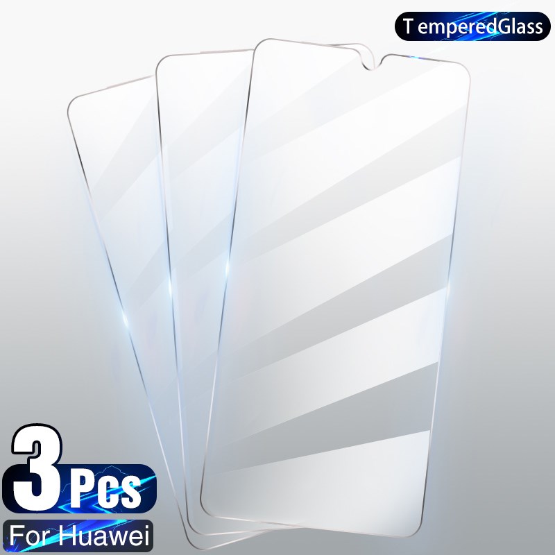 3Pcs Tempered Glass For Huawei P30 P40 Lite P20 Pro P10 P Sm