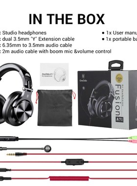 A71 Gaming Headset Studio DJ Headphones Stereo Over Ear Wire