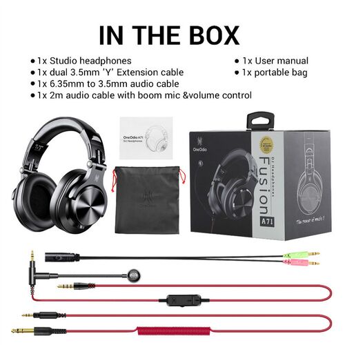 A71 Gaming Headset Studio DJ Headphones Stereo Over Ear Wire