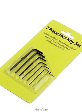 New 7Pcs 0.7mm-3mm Mini Hexagon Hex Allen Key Set Wrench Scr