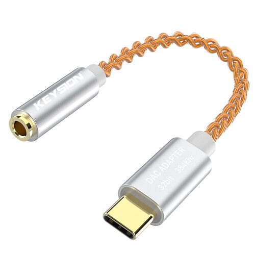 HIFI DAC earphone Amplifier SB  C to 3.5mm Headphone Jack au