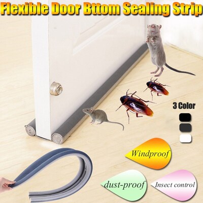 Stopper Dust Flexible Door Noise Bottom Draft Reduction Soun