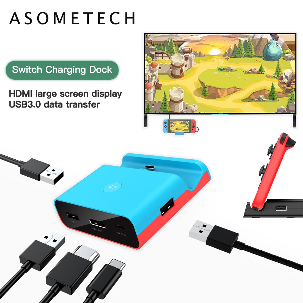 1080P 4K HDMI Adapter For Nintendo Switch to TV 30W Fast Ch