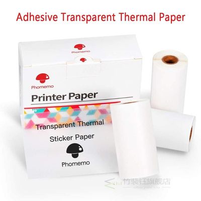 Phomemo Self Adhesive Transparent Thermal Paper Printable S