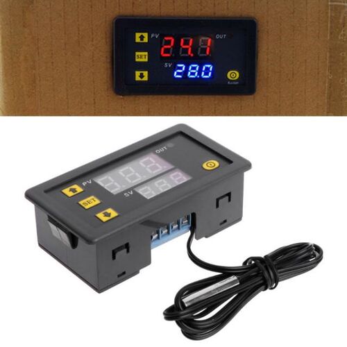 220V 20A Temperature Controller Relay Dual Digital LED Displ