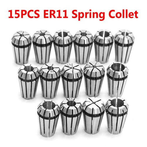 15PCS ER11 Spring Collet Set for CNC Engraving Machine & Mil