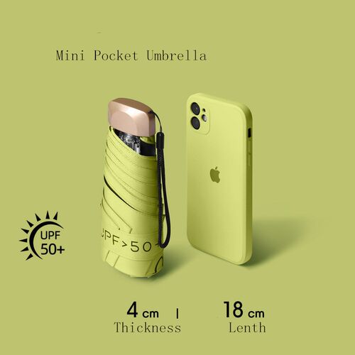 Small Fashion Folding Umbrella Rain Women Gift Men Mini Pock