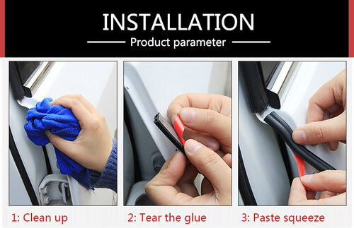 2Meter/lot Universal D Z P B Shape Car Door Rubber Seal Trun